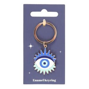 Evil Eye Talisman, Protection & Good Luck, Enamel Keychain